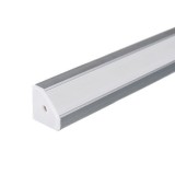 Profil Aluminiu Banda LED 2m 19x19mm Mat - Montaj Perfect Corpuri Iluminat Casa