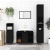 VidaXL Dulap pentru baie, negru, 80x33x60 cm, lemn compozit 831621