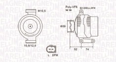 MAGNETI MARELLI 063731928010 Generator / Alternator