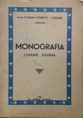 MONOGRAFIA COMUNEI GIGHERA de PREOT FLORIAN STANESCU - R. VALCEA 1946 foto