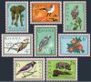 Ghana, fauna, elefanti, hipopotami, serie si 2 blocuri, 1964, MNH, Nestampilat