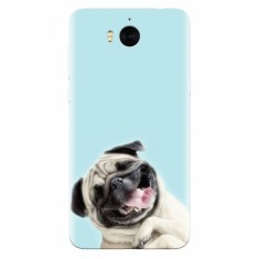 Husa silicon pentru Huawei Y6 2017, Happy Dog foto