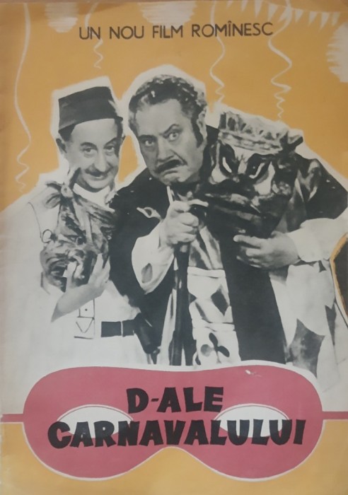 Caiet Program Film D-ale Carnavalului - 1958