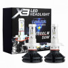 Set becuri LED auto X3, 50W, 6000Lm, 6500k - H4, Universal