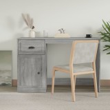 Birou Gri Sonoma 115x50x75 cm vidaXL, Lemn Prelucrat, Sertar si Compartiment, Birou Calculator, Masa de lucru