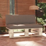 vidaXL Canapea de mijloc de grădină din paleți, lemn de pin tratat 3066537
