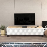 Cumpara ieftin Comoda TV Lerze - Sapphire, Alb
