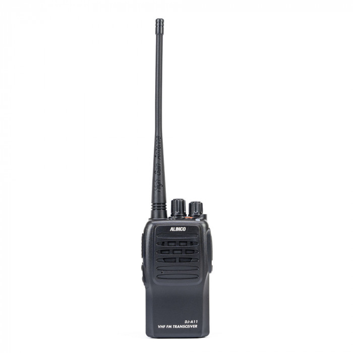 Statie radio VHF portabila PNI Alinco DJ-A-11-E, 136-174 MHz, VOX, Squelch, Compander, acumulator 1500mAh, CTCSS/DCS