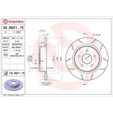 Set disc frana Ford C-Max 2 (Dxa/Cb7 Dxa/Ceu) 04.10-06.19, C-Max 2 Van 10.10-06.19, Grand C-Max (Dxa/Cb7 Dxa/Ceu) 12.10-06.19, Grand C-Max Van 12.10-, BREMBO