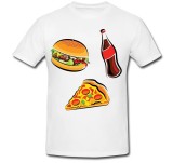 Cumpara ieftin Tricou &quot; Burger, pizza &amp; cola &quot;