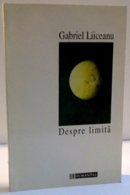 DESPRE LIMITA de GABRIEL LIICEANU , 1994 foto