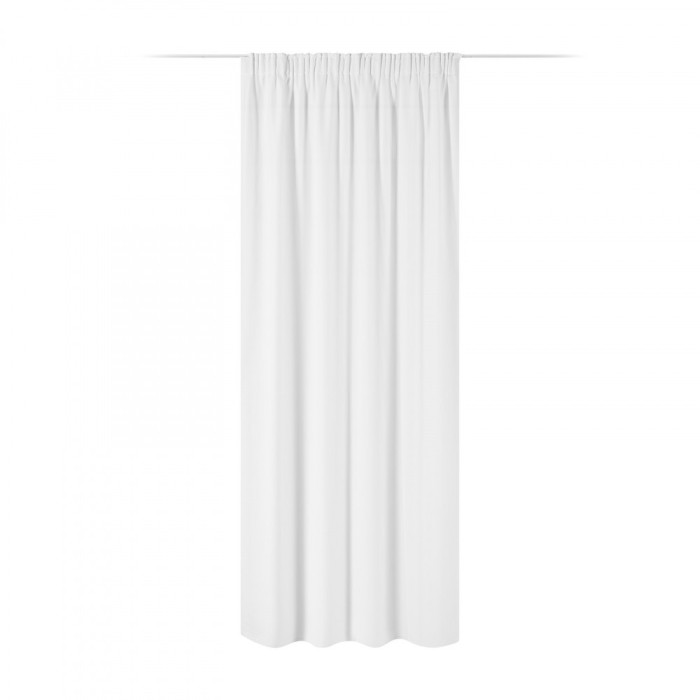 Draperie opaca Stella cu rejansa Jemidi, 140 x 245 cm, Alb, Poliester, 55283.02.03
