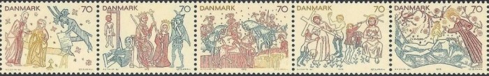 Danemarca 1973 - Arta, picturi, serie neuzata