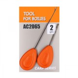 Croseta si Burghiu Orange pentru Boilies 2buc 9.5+6cm