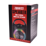 Boxa Portabila Cu MP3,USB/TF,Bluetooth,Radio FM,Microfon,Led Speaker, &ndash; ZQS-6122