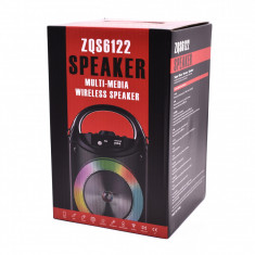 Boxa Portabila Cu MP3,USB/TF,Bluetooth,Radio FM,Microfon,Led Speaker, ? ZQS-6122 foto