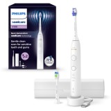 Periuta de dinti electrica Philips Sonicare HX7410/02, 62.000 miscari/minut, autonomie 21 zile, 3 mod de periere,3 intensitati, senzor presiune lumino