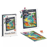 Puzzle Magnetic Fanny Elephant, Dinozauri, 30 Piese