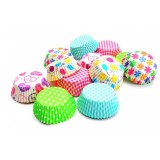 Set 100 Forme Copt Briose Hartie 11 cm Multicolore TopBazar
