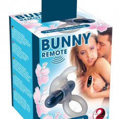 Inel Penis cu Ou Vibrator Bunny si Telecomanda Wireless