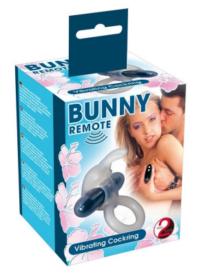 Inel Penis cu Ou Vibrator Bunny si Telecomanda Wireless foto