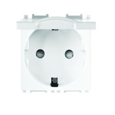 Priza schuko 2M cu capac Thea Optima Panasonic alb P-TOS.CAP