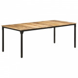 Cumpara ieftin Gossi masa de bucatarie, 200x100x76 cm, lemn de mango nefinisat