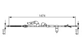 BOSCH 1 987 482 663 Cablu, frana de parcare