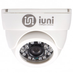 Camera supraveghere iUni ProveCam C071, CMOS, 700 linii, 24 led IR, lentila fixa 3,6mm, Alb foto