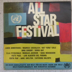 all star festival disc vinyl lp various selectii muzica pop usoara blues jazz UN