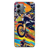 Husa compatibila cu Motorola Moto G14 Silicon Gel Tpu Model Motocross Pop Art