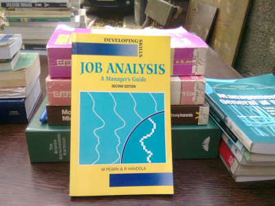 Job analysis - M. Pearn (analiza muncii, ghid practic pentr manageri) foto