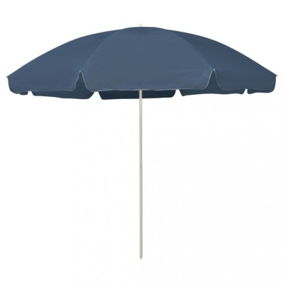 vidaXL Umbrelă de soare de plajă, albastru, 300 cm 314708 foto