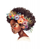 Sticker decorativ African Beauty, Multicolor, 65 cm, 5609ST