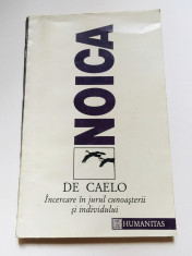 Noica - De Caelo, Incercare in Jurul Cunoasterii si Individului, Humanitas, 1993 foto