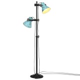 Lampa de podea, 25 W, albastru uzat, 25x25x90/140 cm, E27