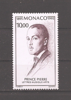 Monaco 1995 - 100 de ani de la nașterea prințului Pierre de Monaco, MNH foto