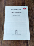DD Partitura 2 coruri copii, Miklos Kocsar, Cat and Dog, Editio Musica Budapest