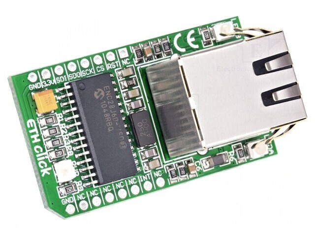 ETH CLICK - Placă Controler Ethernet SPI ENC28J60
