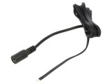 Cablu DC 5,5/2,1 2x0,5mm2 soclu drept negru și gri