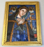Pavel Zamfir "Maica Domnului Indurerata" icoana pe sticla Laz 1890