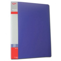Mapa Plastic A4 cu 30 Folii DACO, Culoare Albastra, Mapa cu Folii, Mape din Plastic cu Folii, Mapa pentru Documente, Mapa Documente Plastic, Mape Arhi foto