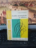 Aurel Nicolescu, Analize gramaticale și stilistice Lyceum 235 București 1981 194