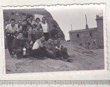 Bnk foto Muntii Bucegi - Cabana Varful Omu 1968, Alb-Negru, Romania de la 1950, Cladiri