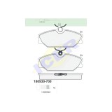 Set placute frana Icer 180930700, parte montare : Punte Fata, Renault Laguna 1, Megane 1 Coach, Megane Scenic, Safrane, Sport Spider