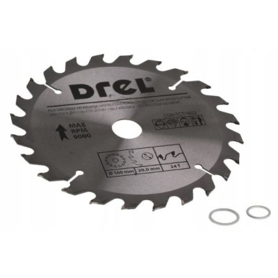 Disc circular vidia, 24 dinti, 160 mm, Drel foto