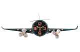 Ceas perete Avion fier multicolor 56,5 x 7 x 18 cm