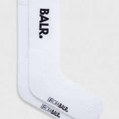 BALR. sosete 2-pack barbati, culoarea alb