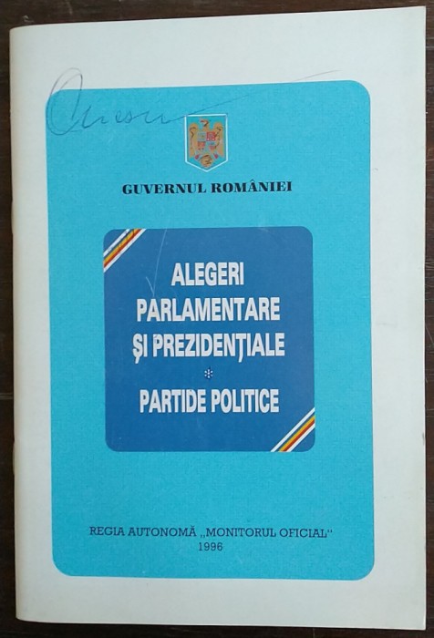 Alegeri parlamentare si prezidentiale. Partide politice