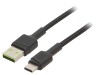 Cablu USB 2.0 A la C 1,2m Negru 18W, Green Cell